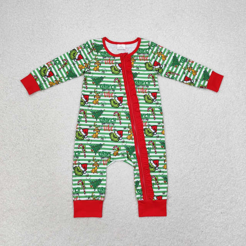 LR1054 RTS baby girl clothes cartoon toddler girl christmas winter romper