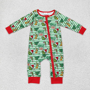 LR1055 RTS baby boy clothes cartoon toddler boy christmas winter romper