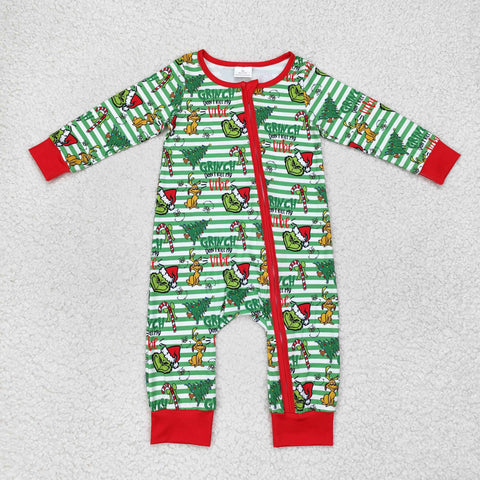 LR1055 RTS baby boy clothes cartoon toddler boy christmas winter romper