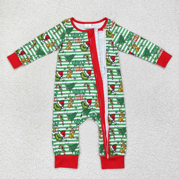 LR1055 RTS baby boy clothes cartoon toddler boy christmas winter romper