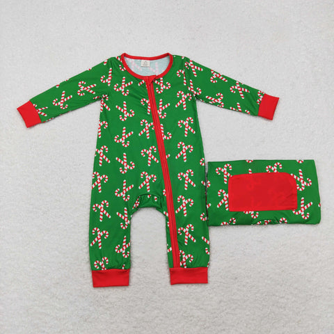 LR1237 RTS baby boy clothes crutch boy christmas winter romper-Bamboo