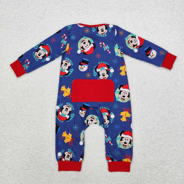 LR1417 RTS baby girl clothes cartoon baby christmas romper