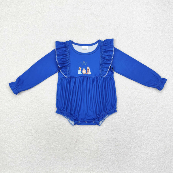 LR1473 RTS baby girl clothes Jesus girl christmas winter bubble