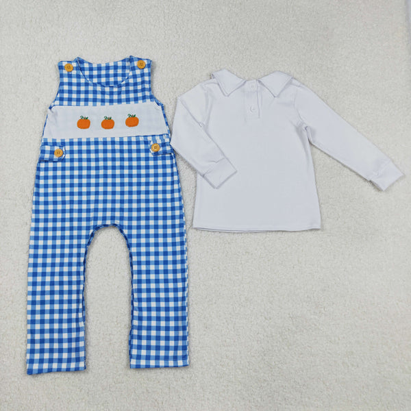 LR1501 RTS baby boy clothes pumpkin boy winter set