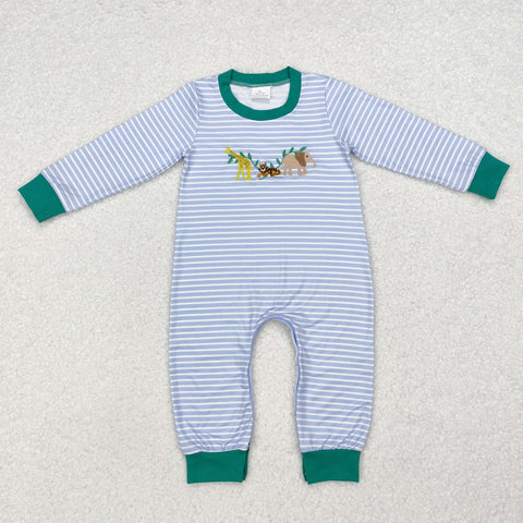 LR1616 RTS baby  boy clothes mallard duck animal boy winter romper embroidery