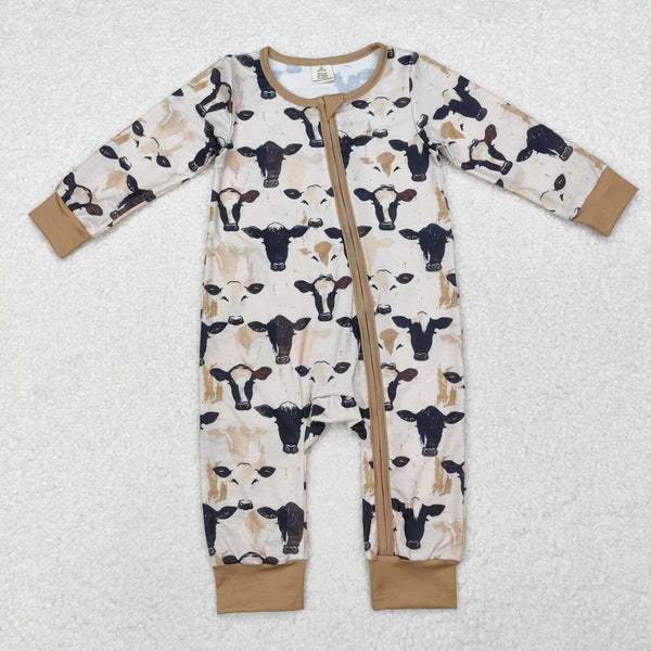 LR1799 RTS baby boy clothes cow boy winter romper farm clothing