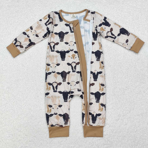 LR1799 RTS baby boy clothes cow boy winter romper farm clothing