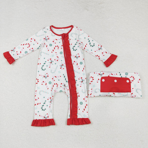 LR1842 RTS baby girl clothes girl christmas romper