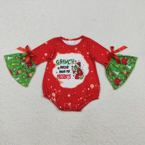 LR1893 RTS baby girl clothes cartoon girl christmas winter bubble