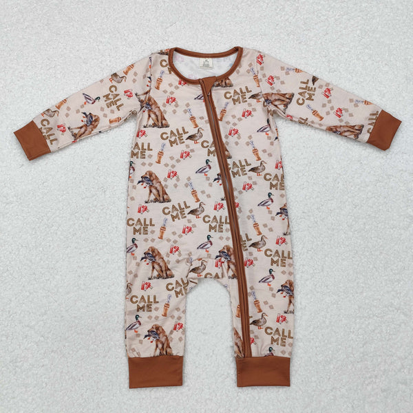 LR1991 RTS baby boy clothes call me mallard duck boy winter romper