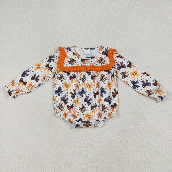 RTS kids matching clothing bows  print clothing girl halloween winter clothing-2025.8.2