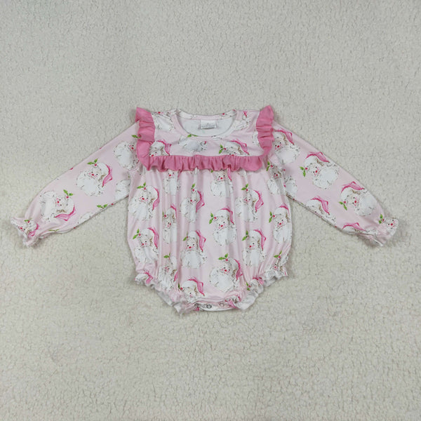 LR2208 RTS girl clothes santa toddler girl winter christmas bubble