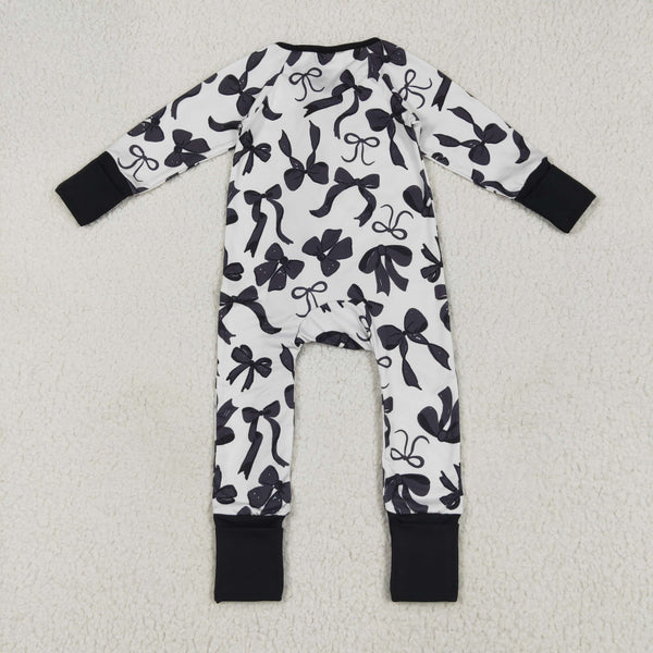 RTS kids matching clothing black bows print clothing winter clothing