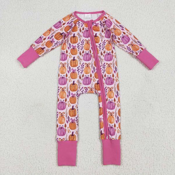 RTS kids matching clothing pumpkin print clothing girl winter clothing-2025.6.21