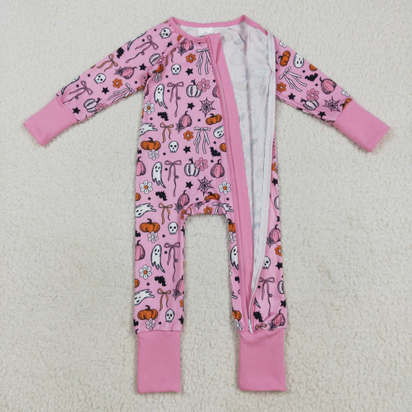 RTS kids matching clothing ghost print clothing girl halloween winter clothing-2025.8.23