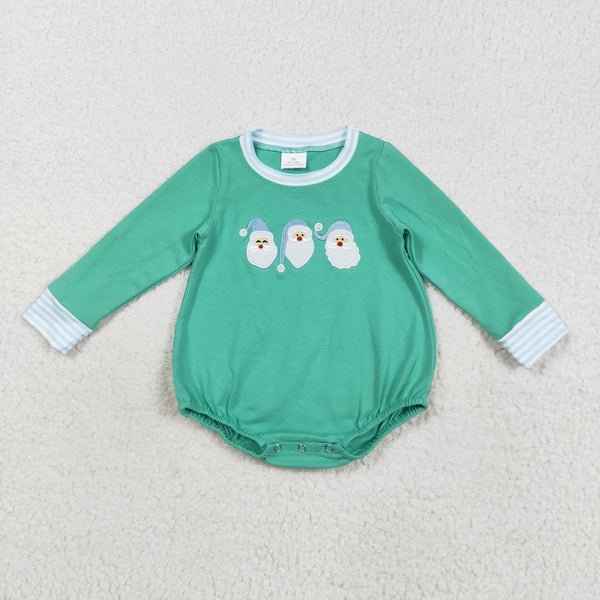 RTS kids matching clothing embroidered santa print clothing kids christmas clothing-2025.9.5