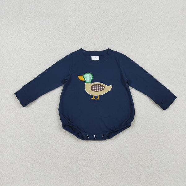 LR2436 RTS boy clothes mallard boy winter embroidery bubble