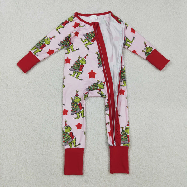 LR2496 RTS baby girl clothes cartoon girl christmas winter romper