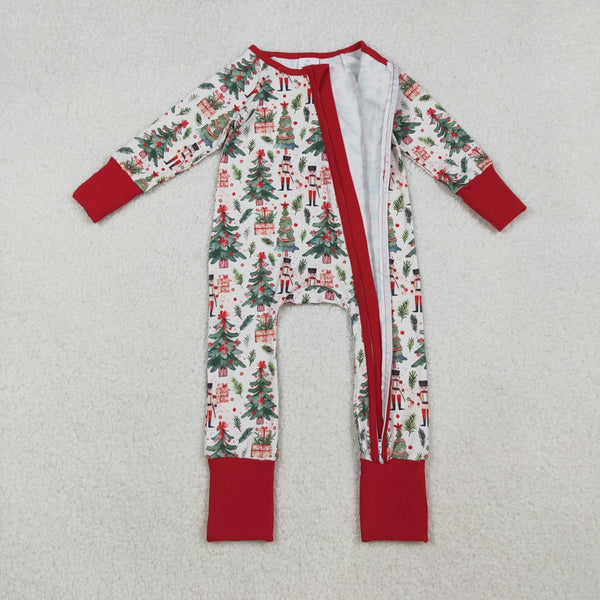 LR2507 RTS baby girl clothes cartoon girl christmas winter romper