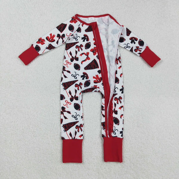 RTS kids matching clothing go team print clothing baby girl winter romper-2025.9.29