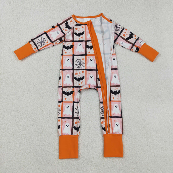 RTS kids matching clothing ghost bat print clothing girl halloween winter clothing-2025.9.5
