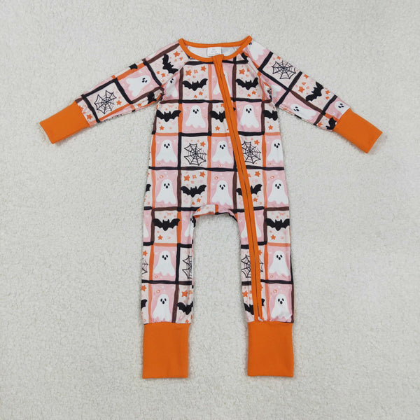 RTS kids matching clothing ghost bat print clothing girl halloween winter clothing-2025.9.5