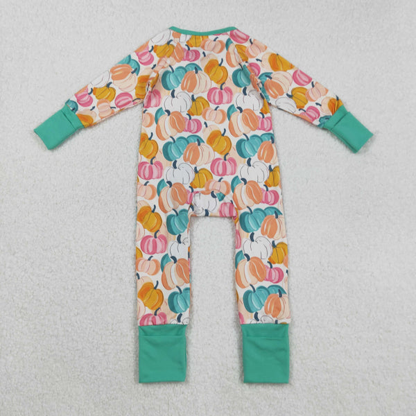 LR2552 RTS baby girl clothes pumpkin  girl winter bubble