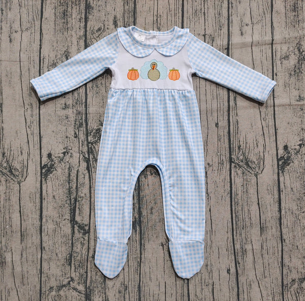 LR2561 pre-order baby boy clothes turkey boy thanksgiving winter romper-real pic 2025.8.19