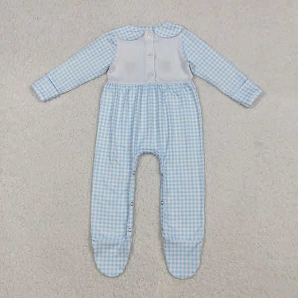 RTS kids matching clothing embroidered turkey clothing baby thanksgiving winter romper-2025.10.11