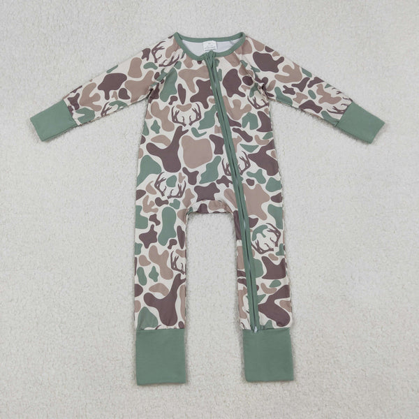 LR2582 RTS baby girl clothes hunting toddler girl winter romper