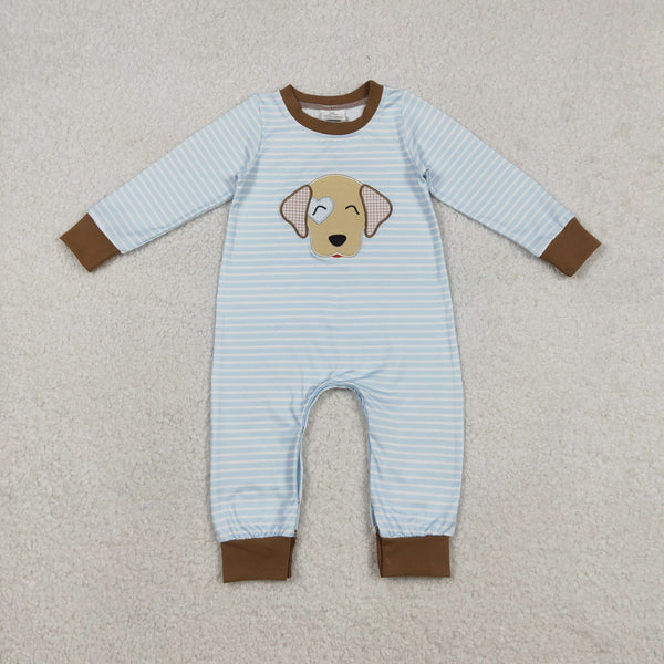 LR2659 RTS baby boy clothes dog boy Valentine's Day winter romper