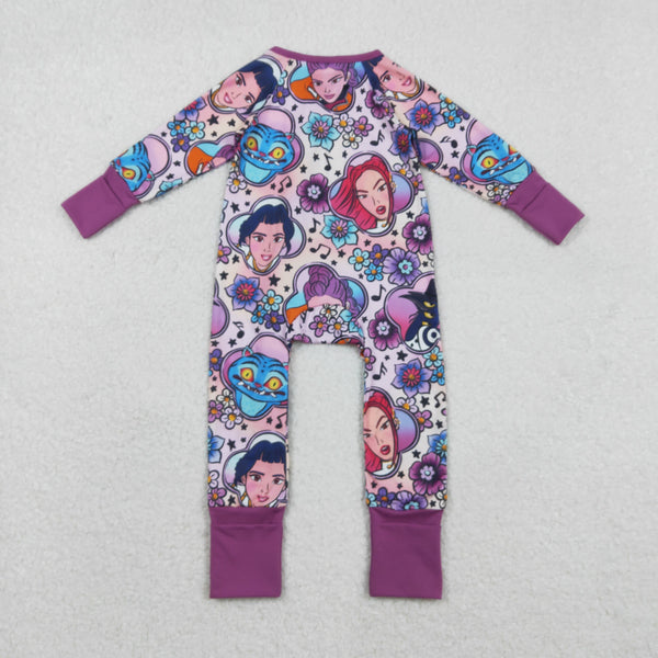 LR2732 baby girl  clothes kpop girl winter romper zip romper