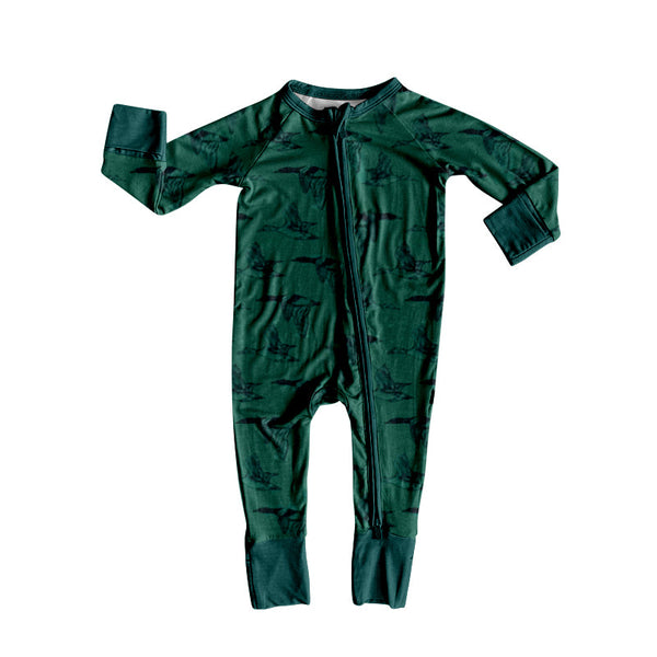 MOQ:5pcs LR2745 pre-order baby boy clothes mallard boy winter romper-2025.9.29