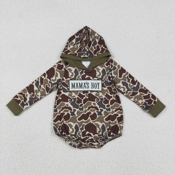 LR2791 RTS baby boy clothes mama’s boy print boy  winter embroidery bubble