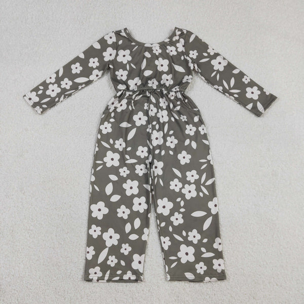 LR2828  baby winter clothes floral winter jumpsuit overalls