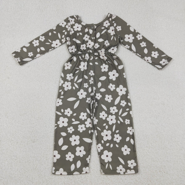 LR2828  baby winter clothes floral winter jumpsuit overalls