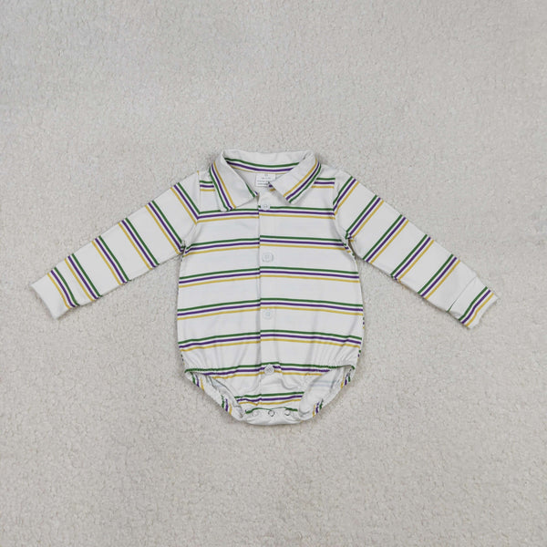 RTS kids matching clothing stripe  print clothing baby girl mardi gras clothing-2025.12.8