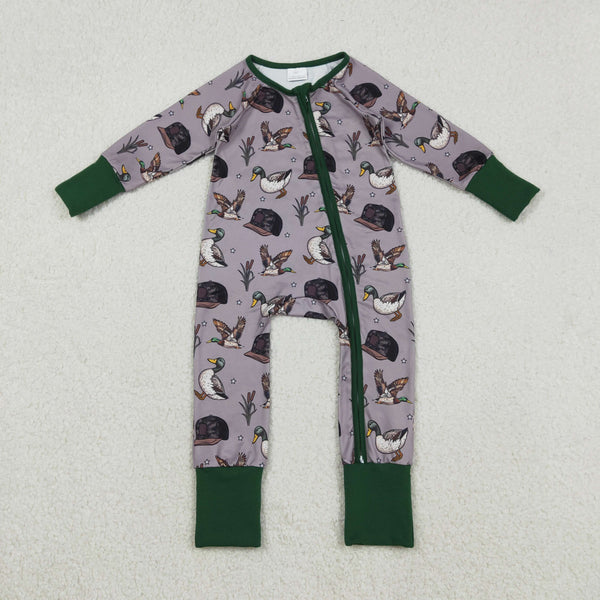 LR2886 RTS baby boy clothes mallard boy winter romper