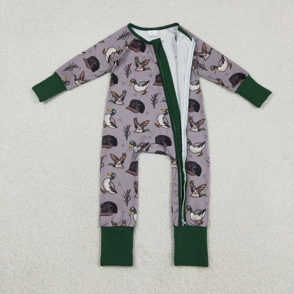 LR2886 RTS baby boy clothes mallard boy winter romper