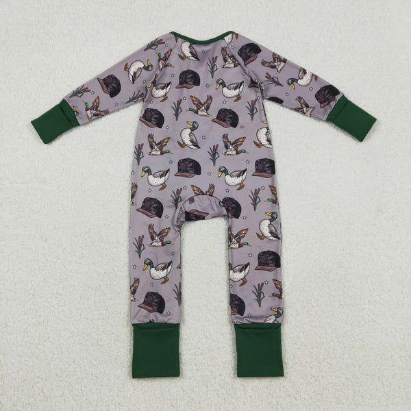 LR2886 RTS baby boy clothes mallard boy winter romper
