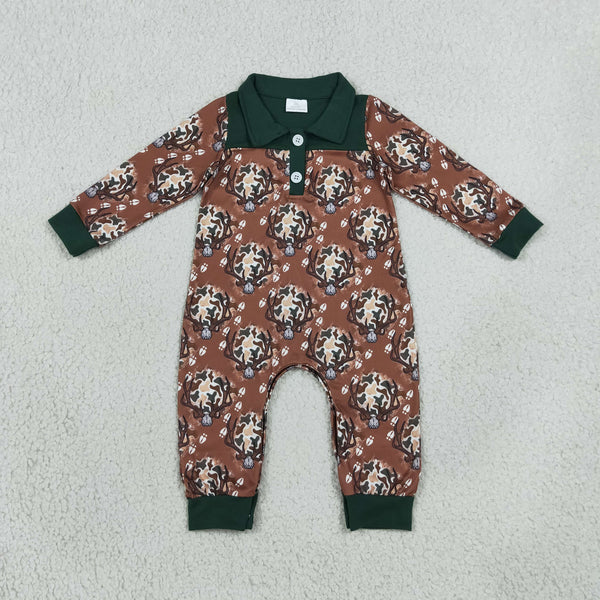 LR3013 RTS baby boy clothes hunting duck print boy fall winter clothes
