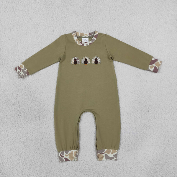 RTS LR3109 baby boy clothes duck embroidery long sleeve romper