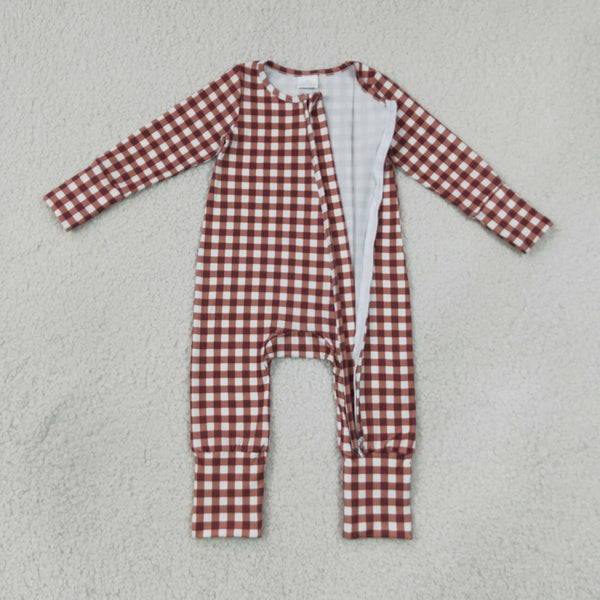 LR3113 RTS baby boy clothes boy winter rompe zip romper baby shower gift