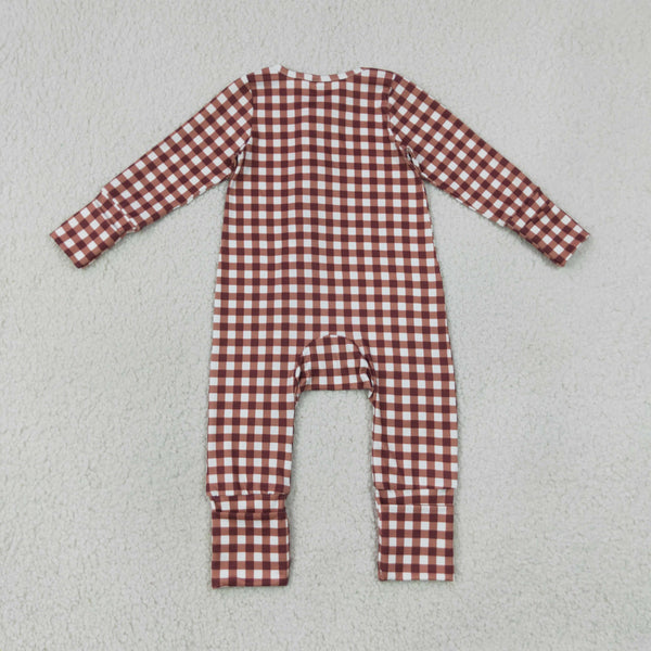 LR3113 RTS baby boy clothes boy winter rompe zip romper baby shower gift