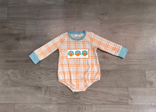 no MOQ LR3138 pre-order baby boy clothes  turkey embroidery toddler boy winter romper-real pic 2026.8.11