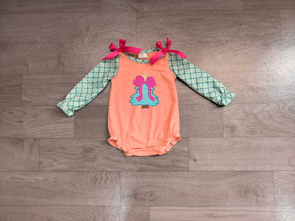 LR3164 pre-order baby girl clothes christmas tree girl christmas winter romper-real pic 2026.8.10