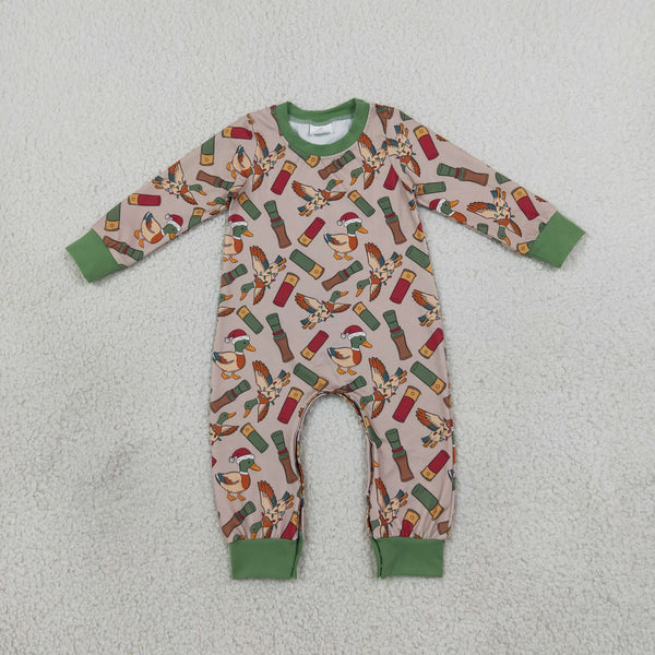 RTS LR3209 baby girl christmas candy print long sleeve romper