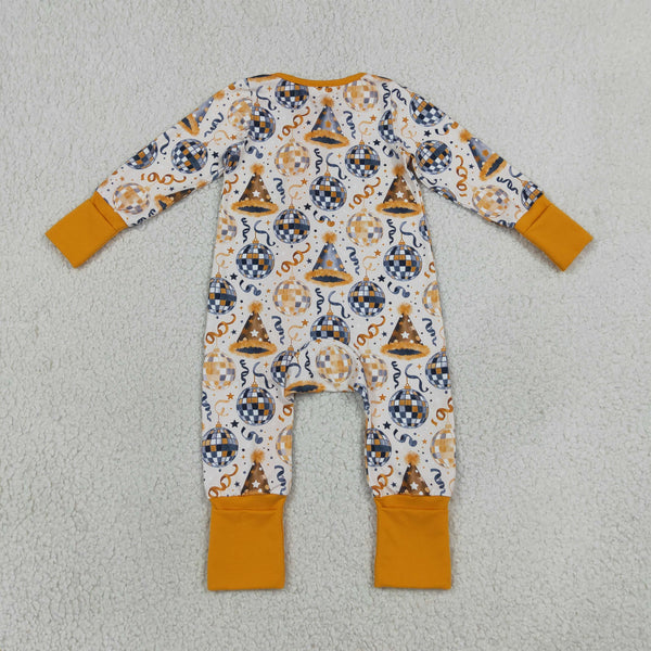 RTS LR3212 baby clothes new year skull print long sleeve romper