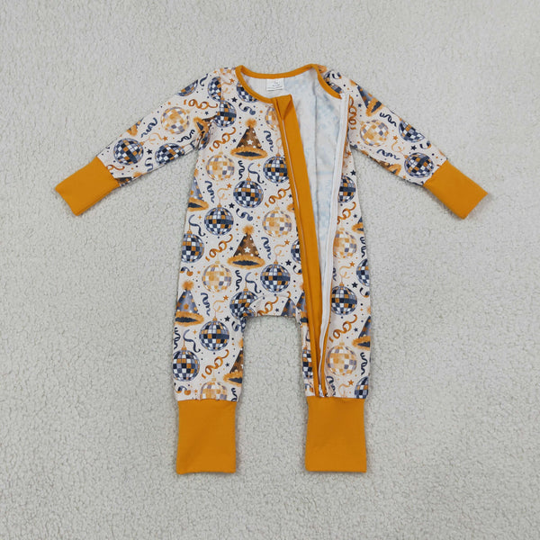 RTS LR3212 baby clothes new year skull print long sleeve romper