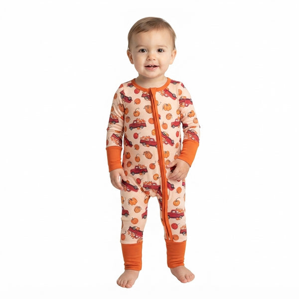 RTS LR3234 baby clothes halloween food print long sleeve romper